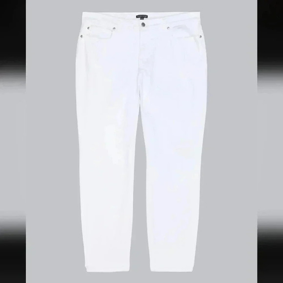 Eileen Fisher GARMENT DYED ORGANIC COTTON STRETCH DENIM PANT - Picture 1 of 5